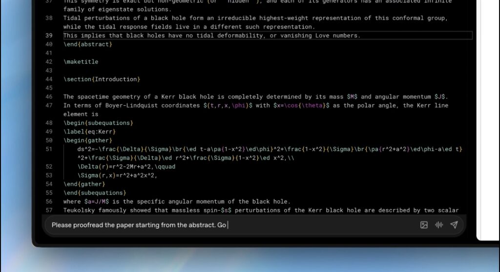 OpenAI Launches Prism Proofreading