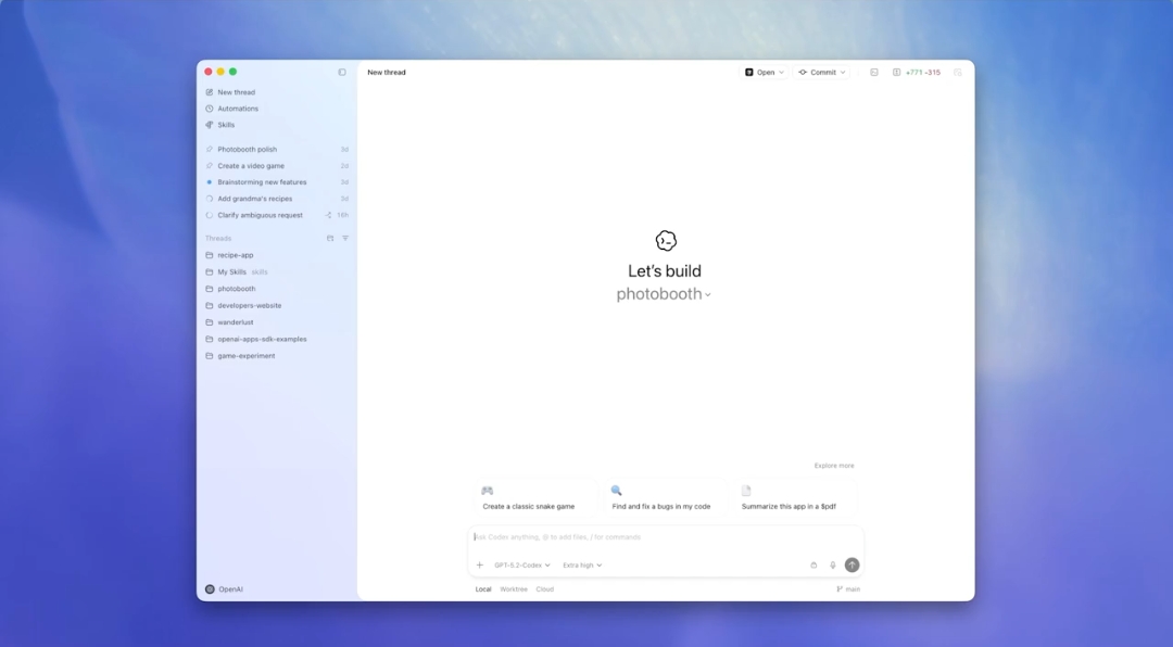 OpenAI Unveils Codex App